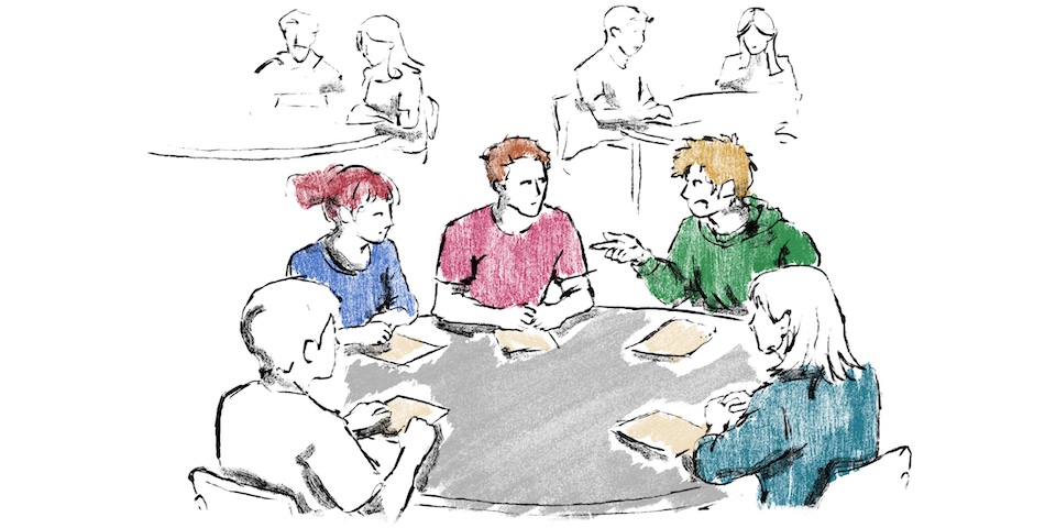 Illustration af efterreflektion