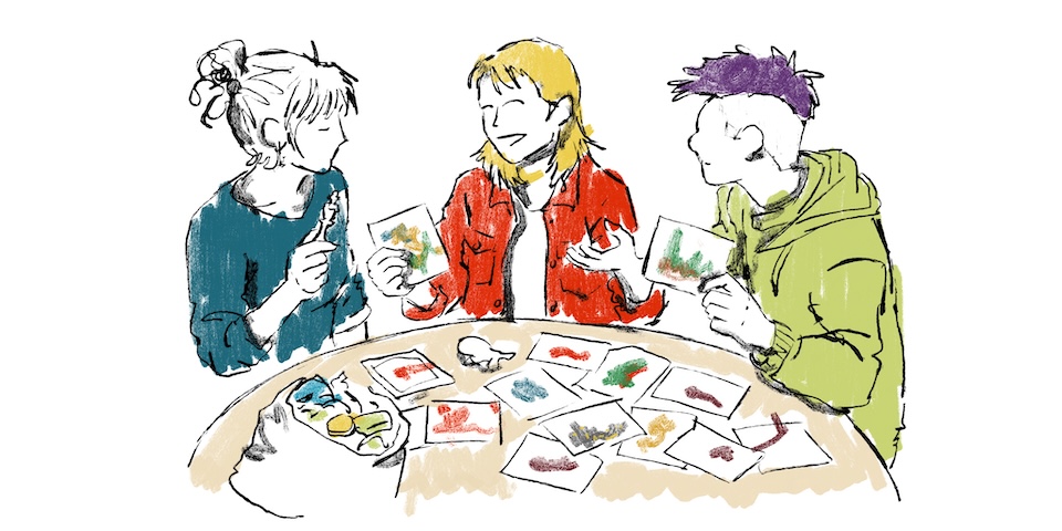 Illustration af artekfaktpose