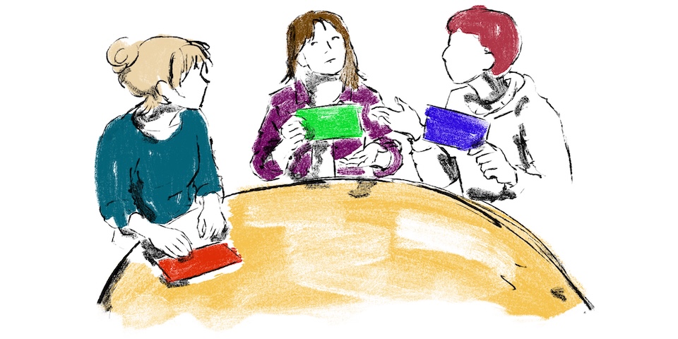 Illustration af drøftelse med roller